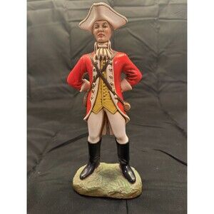 Altlantic Mold Ceramic Revoluntionary War British Redcoat Soldier Figurine